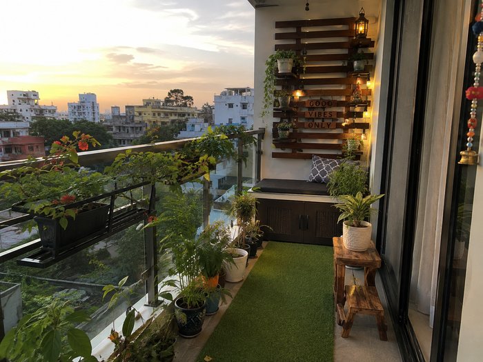 Balcony Sit-Out Interior Concept - Mu'afah Architects Chennai