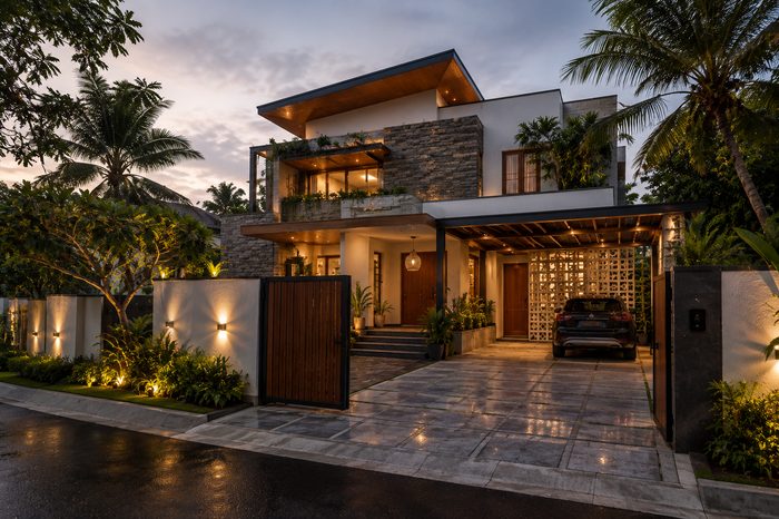 Luxury Villa Elevation & Interior Concept - Mu'afah Architects Chennai